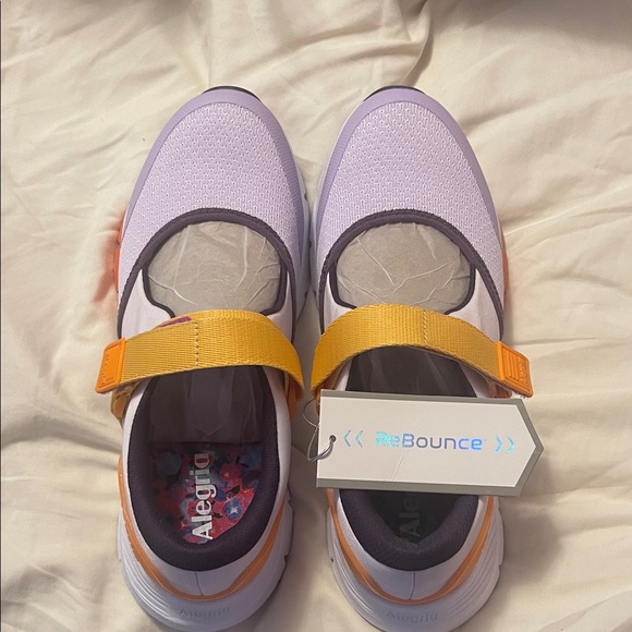 Alegria Iris Sneakers with Purple and Orange Accents - Picture 3 of 6